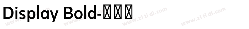 Display Bold字体转换